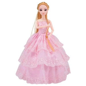 Barbie-Prinzessin-Puppe für Mädchen in stilvollem Rosa