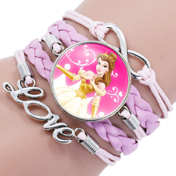 Disney Prinzessin Belle Armband für Mädchen Disney Prinzessin Belle Armband für Mädchen mit weißem Hintergrund