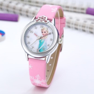 Strass-Uhr Elsa rosa für modebewusste Mädchen