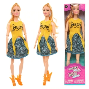 Barbie-Puppe mit Katzenkleidung für modische Mädchen mit einer Box