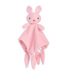 Kuscheltier in Form eines Hasen für Mädchen von 0 bis 36 Monaten in modischem Rosa