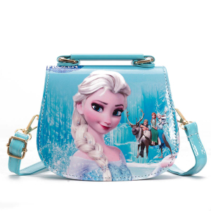 Schneekönigin-Handtasche für Mädchen mit weißem Hintergrund