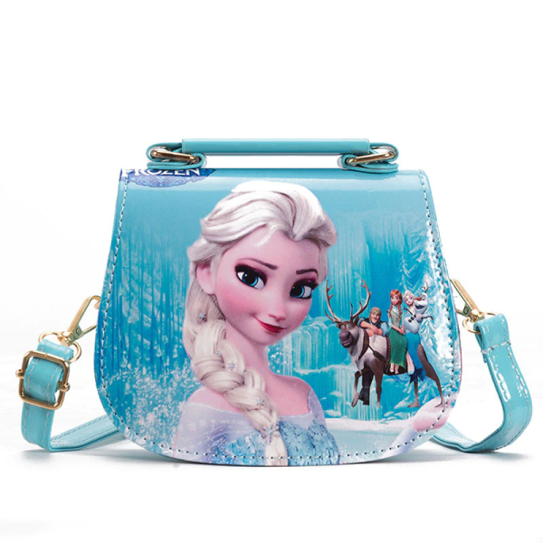 Schneekönigin-Handtasche für Mädchen mit weißem Hintergrund