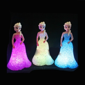 LED-Nachtlicht Schneekönigin für modische Mädchen