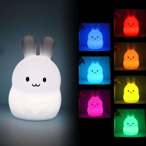 Mini LED-Nachtlicht in Form eines Kaninchens für Mädchen mehrere Auswahlmöglichkeiten