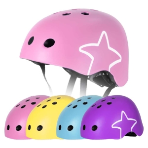 Fahrradhelm mit Sternenmuster für Mädchen in mehreren modischen Farben