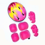 Komplette rosa Fahrradausrüstung für Mädchen