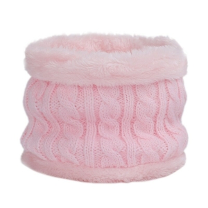 Mädchen-Schal aus Baumwoll-Velours, rosa