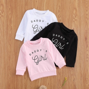 Sweatshirt für kleine Mädchen bedruckt mehrere Farben