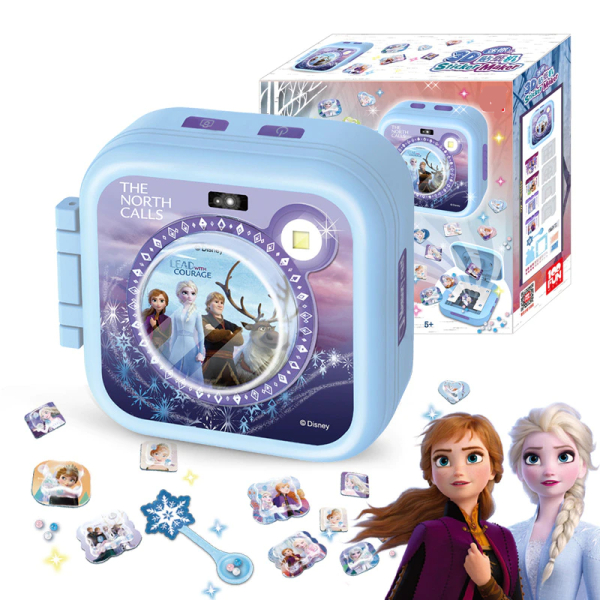 3D Schneekönigin Stickermaschine für Mädchen. blaue Farben in einer Box