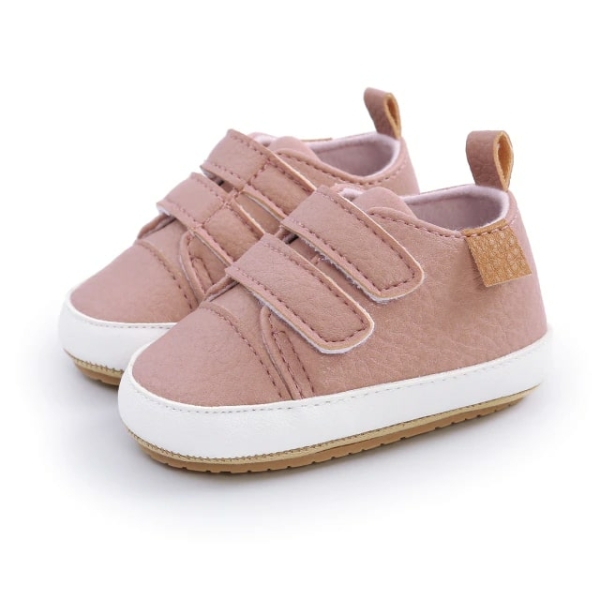 Schuh aus Kunstleder für Mädchen in Rosa und Weiß