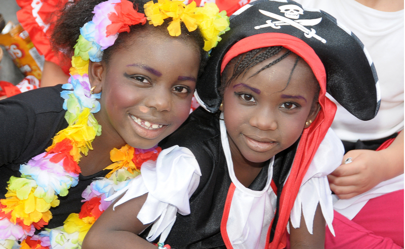 Pluvyze Piratenkostüm Kinder 11-teilig - Komplettset Für Mädchen Karneval