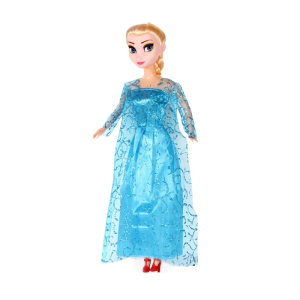 Elsa Schneekönigin-Puppe für kleine Mädchen in modischem Blau