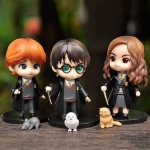 3er-Set Harry Potter-Figuren für Mädchen mit einer Katze, einer Ratte und einer Figur