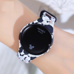 Smart Connected Armbanduhr mit Mickey-Mouse-Motiv, Farbe schwarz