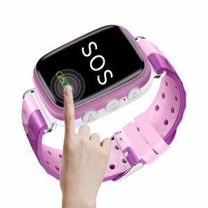 Farbige Connected Watch mit Kamera für modische violette Mädchen