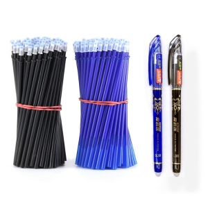 Löschbarer und nachfüllbarer Tintenschreiber - Set aus 50 Minen + 2 mehrfarbigen Stiften