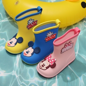 Leichte Gummistiefel Mickey und Minnie Mouse für kleine Mädchen mehrere Farben