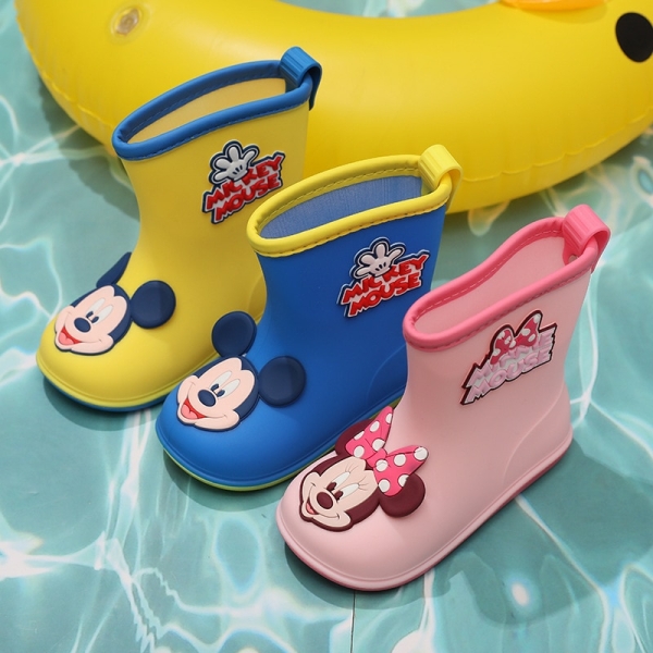Leichte Gummistiefel Mickey und Minnie Mouse für kleine Mädchen mehrere Farben
