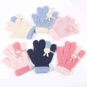 Winterhandschuhe für Mädchen mit Kaninchenmotiv, kältebeständig, verschiedene Farben