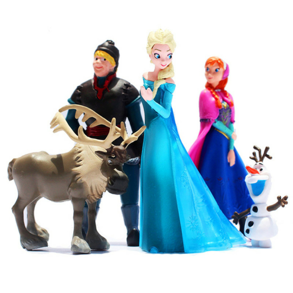 Disney Schneekönigin Figuren für Mädchen mit weißem Hintergrund