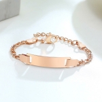 Rosafarbenes Kettchen aus Edelstahl